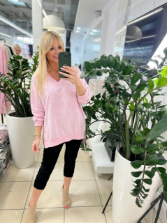 NOVÁ! Mikina MEGI růžová COPENHAGEN - 2XL